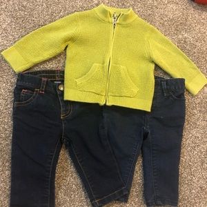 Zara Sweater and Two Pairs Of Jeans